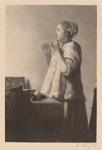 El collar de perlas de Timothy Cole after Johannes Vermeer
