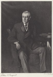 Woodrow Wilson de Timothy Cole after John Singer Sargent
