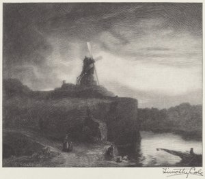 El Molino de Timothy Cole after Rembrandt van Rijn