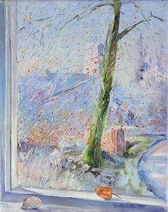 Árbol de haya y escarcha, 1989 de Timothy Easton