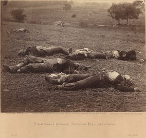 Campo donde cayó el General Reynolds, Gettysburg, 5 de julio de 1863 de Timothy H. O