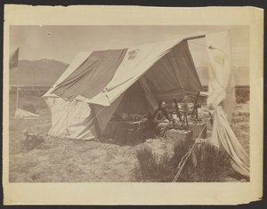 [Sr. J. Terrey Gardner como U.S. Grant, Paralelo 40, Ruby Valley, Nevada]