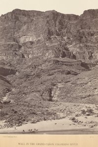 Pared en el Gran Cañón, Río Colorado