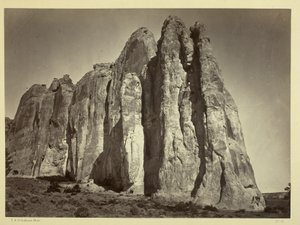 El lado sur de la Roca de la Inscripción, 1873 de Timothy OSullivan