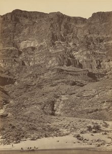 Muro en el río Colorado del Gran Cañón,1872 (foto) de Timothy O