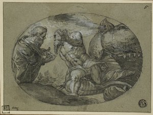 Jonás arrojado por la ballena de Tintoretto