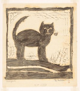 Gato con la cola levantada de Tip van Schoonhoven