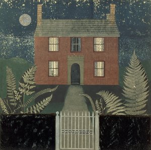 Casa de noche (collage) de Tirzah Ravilious