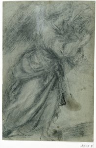 Ángel de la Anunciación (tiza sobre papel) de Titian (c.1488 1576)