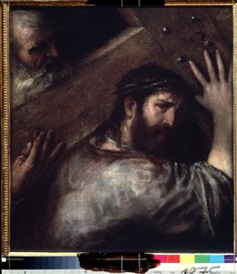 El Cristo que lleva la cruz. Pintura de Tiziano o El Tiziano (Tiziano Vecellio o Vecelli, o Tiziano da Cador de Titian (c.1488 1576)