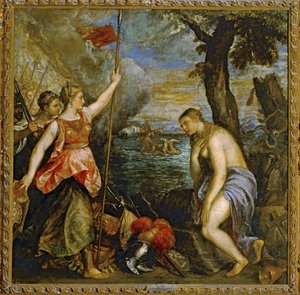 La Religión ayudada por España ... (pintura sobre lienzo)
