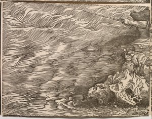 Sumersión del ejército del Faraón en el Mar Rojo de Titian (c.1488 1576)