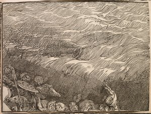 Sumersión del ejército del Faraón en el Mar Rojo de Titian (c.1488 1576)