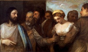Cristo y la mujer adúltera (c.1540)