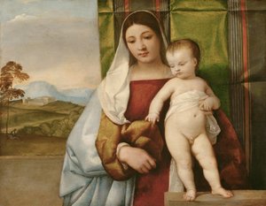 La Madonna gitana de Titian (c.1488 1576)