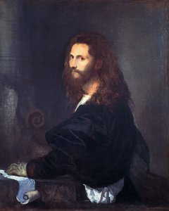 Retrato de un músico, por Tiziano Vecellio (1490-1576) de Titian (c.1488 1576)