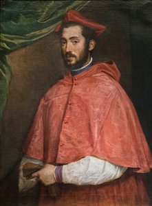 Retrato del cardenal Alessandro Farnese de Titian (c.1488 1576)