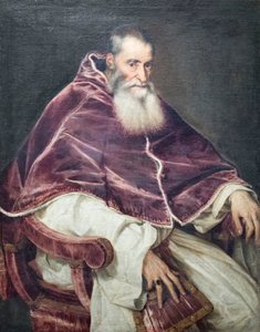 Retrato del papa Pablo III de Titian (c.1488 1576)