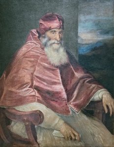 Retrato del papa Pablo III de Titian (c.1488 1576)