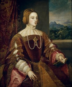Retrato de la Emperatriz Isabel de Portugal (1503-1539). Pintura de Tiziano Vecellio, llamado el Tiziano (1485-1576) 1548