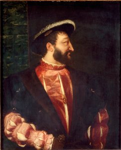 Retrato del Rey Francisco I de Francia de Tiziano Vecelli