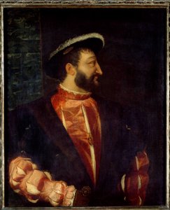 Retrato del Rey de Francia Francisco I (1494-1547) de Tiziano Vecelli