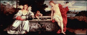 Amor sagrado y amor profano de Tiziano Vecelli