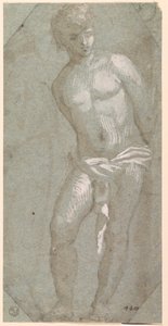 San Sebastián (pluma y tinta con aguada sobre papel) de Titian (c.1488 1576)