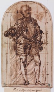 Estudio para el retrato del duque de Urbino (pluma y tinta sobre papel) de Titian (c.1488 1576)