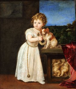 Clarissa Strozzi (1540-1581) a la edad de dos años de Titian