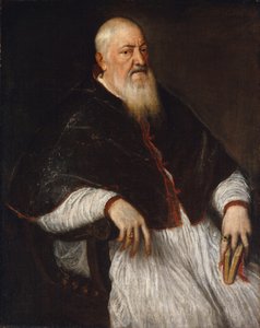 Filippo Archinto nacido alrededor de 1500, fallecido en 1558, Arzobispo de Milán de Tiziano Vecelli
