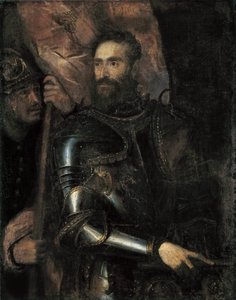 Retrato de Pier Luigi Farnese 1503-1547, c. 1546 de Titian
