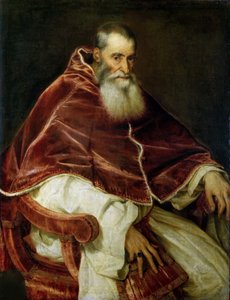 Retrato del Papa Pablo III de Titian