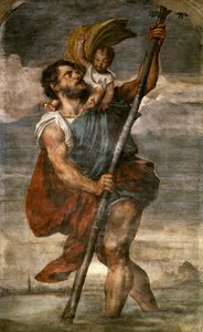 San Cristóbal, 1523-1524 de Titian