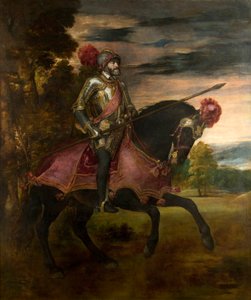 Español  Carlos V en la batalla de Mühlberg Retrato ecuestre de Carlos V de Titian