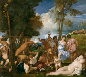 La bacanal de los andrios  La bacanal de los andrios The Bacchanal of the Andrians de Titian