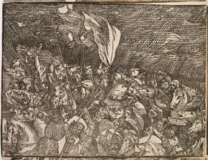 La sumersión del ejército del faraón en el Mar Rojo de Titian