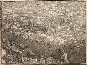 La sumersión del ejército del faraón en el Mar Rojo de Titian