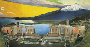 Ruinas del teatro griego en Taormina de Tivadar Csontváry Kosztka