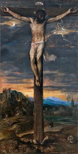 Cristo en la cruz, c. 1565 de Tiziano Vecelli