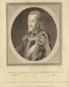 Rey Felipe II de España de Tiziano Vecelli