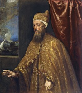 Retrato del Dogo Francesco Venier de Tiziano Vecelli