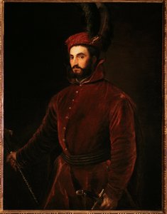 Retrato de Ippolito de Medici de Tiziano Vecelli