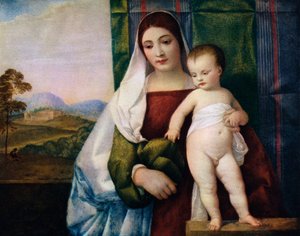 La Virgen Gitana, c1510, 1937 de Tiziano Vecelli