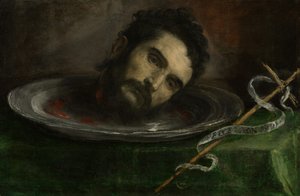Cabeza de Juan el Bautista, finales de 1500