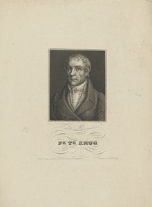 Retrato de Wilhelm Traugott Krug 1770-1842, 1828-1829 de Tobias Falcke