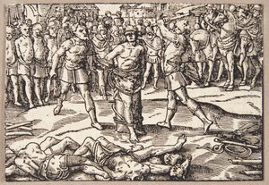 La decapitación del hijo de Brutus de Tobias Stimmer
