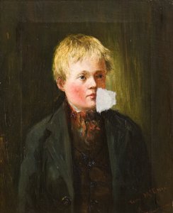 Retrato de un niño (óleo sobre lienzo)