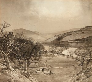 El Valle de Ettrick Cerca de Selkirk de Tom Scott