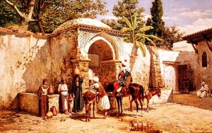 Conversación en el pozo de Tomas Moragas y Torras